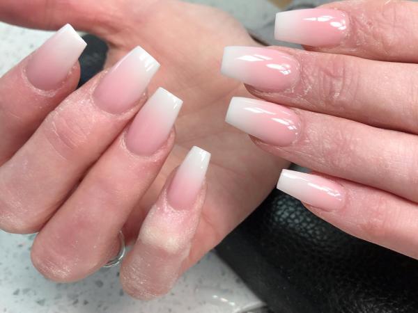 Pink & White / Ombre